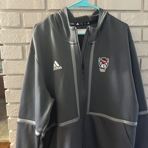 Adidas Mens NC State Full Zip Jacket